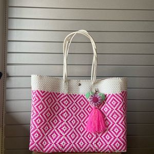 Large Beach‎ Bag, Recycled Plastic Tote, Travel Bag, Pool Tote, Tennis Gym bag